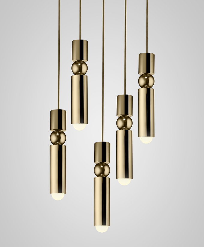 Fulcrum Chandelier 5 Piece