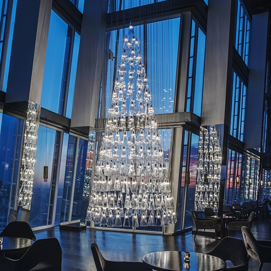 08 Lee Broom The Tree of Glass at aqua shard Photo Credit David Cleveland
