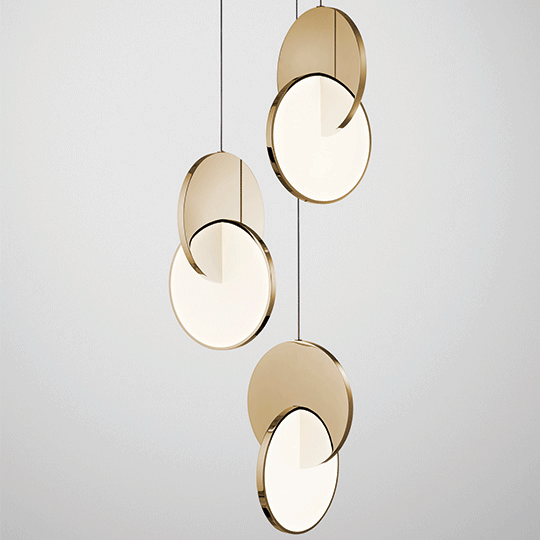 Eclipse Chandelier Gold