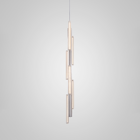 S Hail 6 light Tall silver